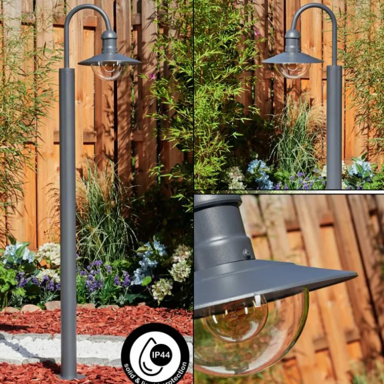Borne lumineuse Elima Anthracite, 1 lumière