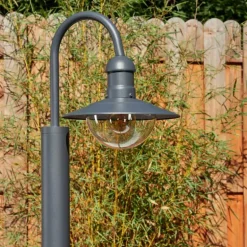 Borne lumineuse Elima Anthracite, 1 lumière