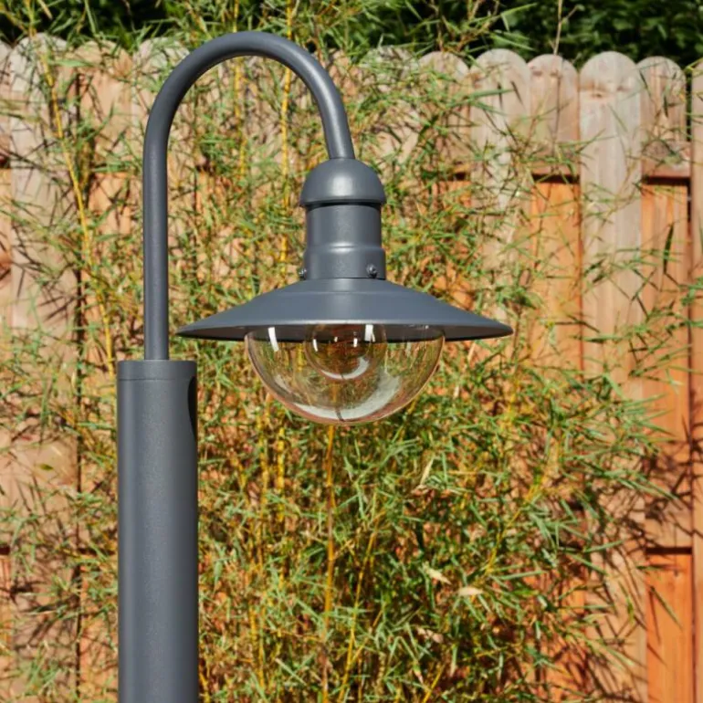 Borne lumineuse Elima Anthracite, 1 lumière