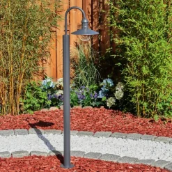 Borne lumineuse Elima Anthracite, 1 lumière