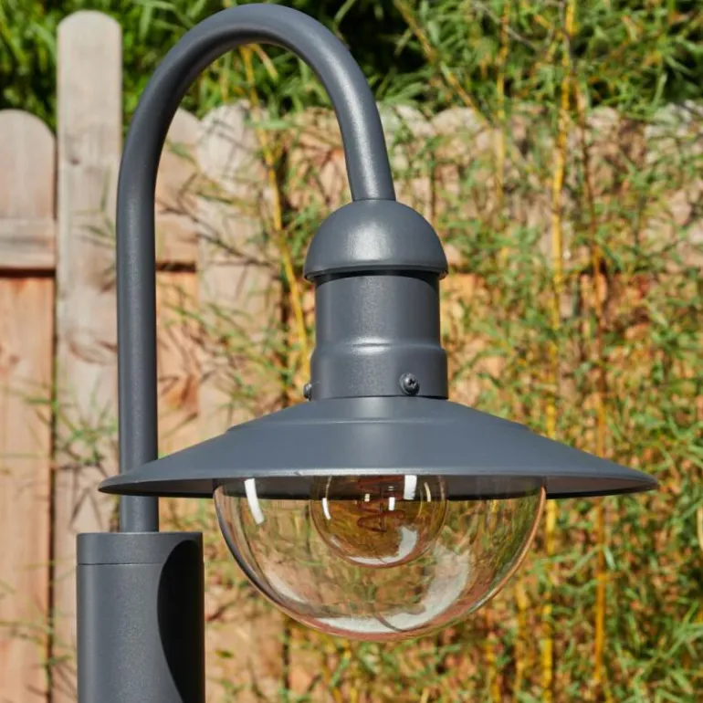 Borne lumineuse Elima Anthracite, 1 lumière
