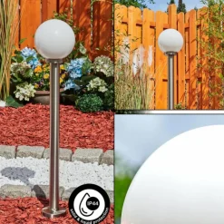 Borne lumineuse Enara Nickel mat, 1 lumière