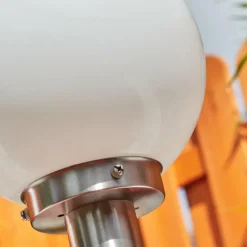 Borne lumineuse Enara Nickel mat, 1 lumière