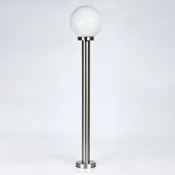 Borne lumineuse Enara Nickel mat, 1 lumière