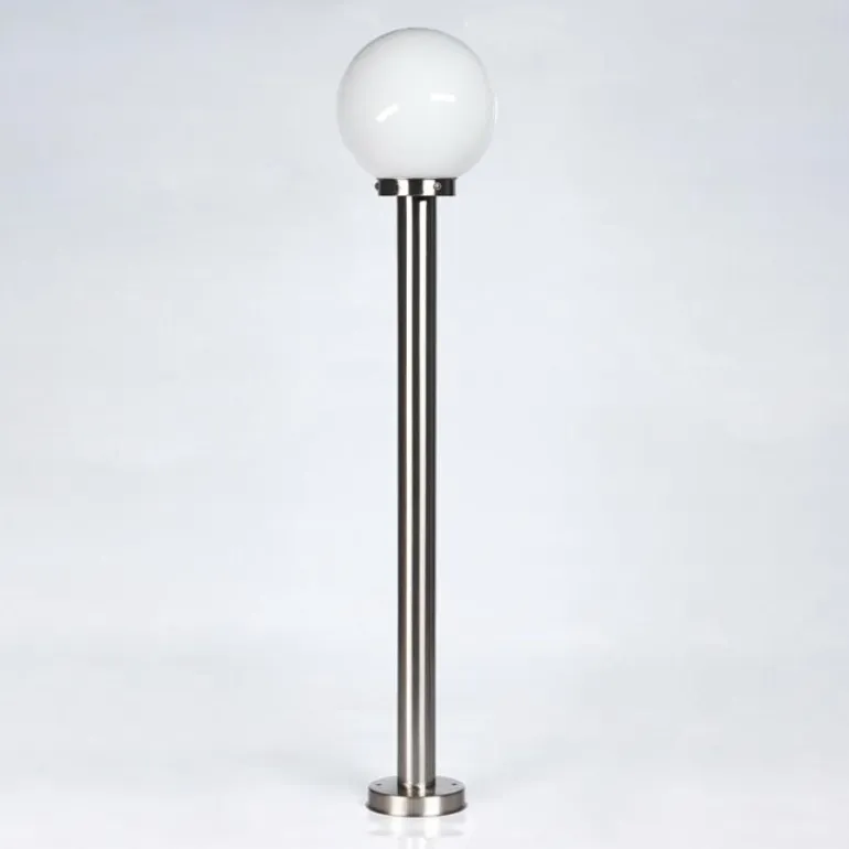 Borne lumineuse Enara Nickel mat, 1 lumière