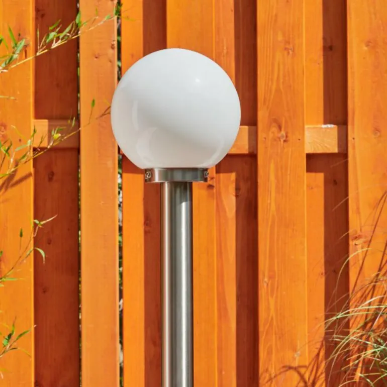 Borne lumineuse Enara Nickel mat, 1 lumière