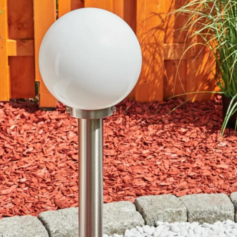 Borne lumineuse Enara Nickel mat, 1 lumière
