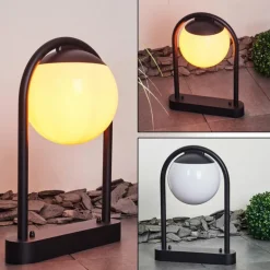 Borne lumineuse Festau Noir, 1 lumière