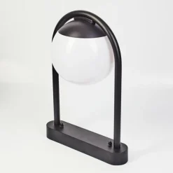 Borne lumineuse Festau Noir, 1 lumière