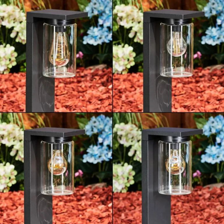 Borne lumineuse Foley Noir, 1 lumière
