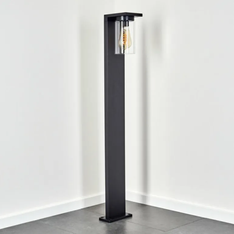 Borne lumineuse Foley Noir, 1 lumière