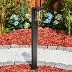 Borne lumineuse Foley Noir, 1 lumière