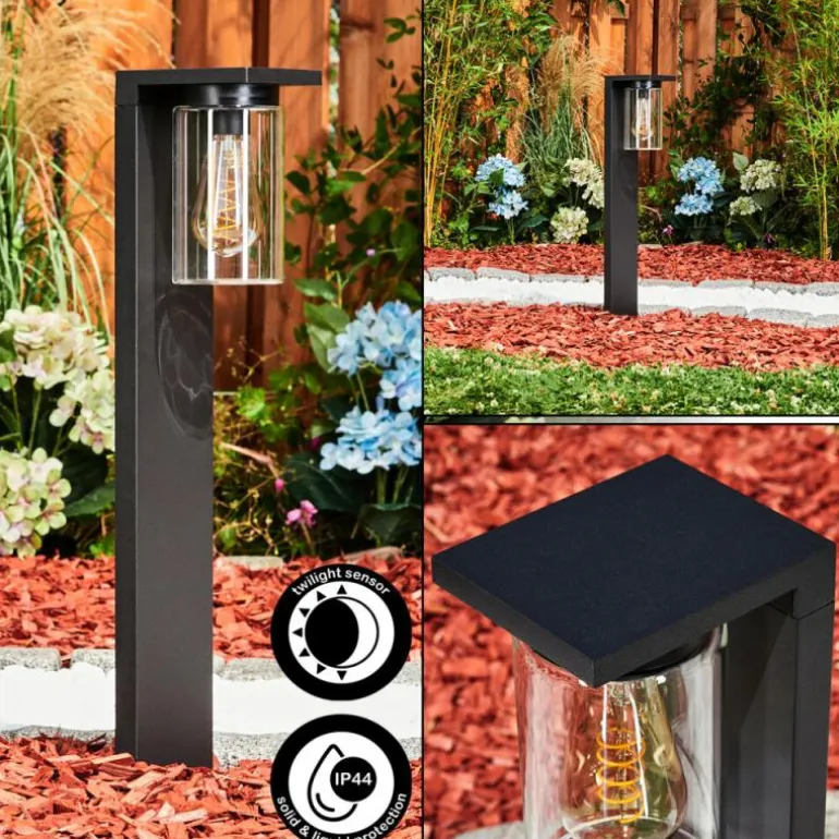 Borne lumineuse Foley Noir, 1 lumière
