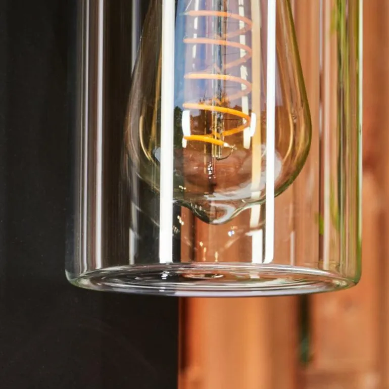 Borne lumineuse Foley Noir, 1 lumière
