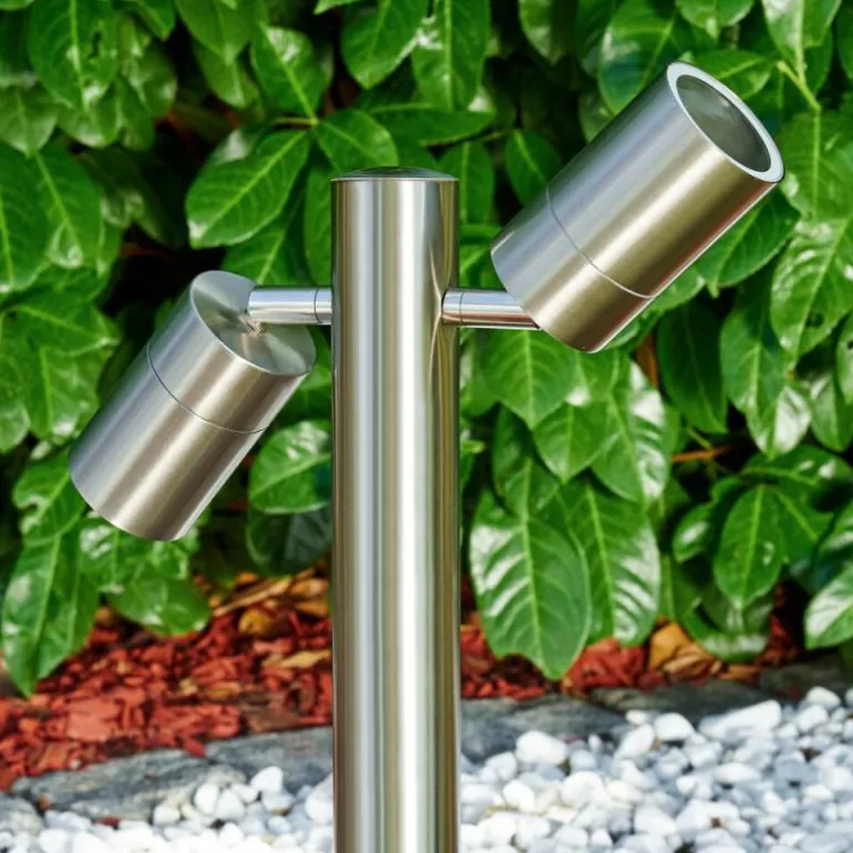 Borne lumineuse Froslev LED Chrome, 2 lumières