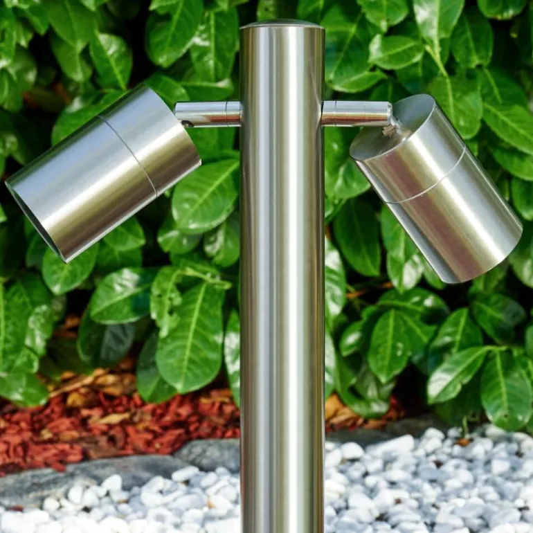 Borne lumineuse Froslev LED Chrome, 2 lumières