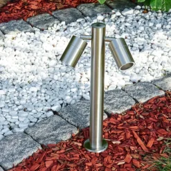 Borne lumineuse Froslev LED Chrome, 2 lumières