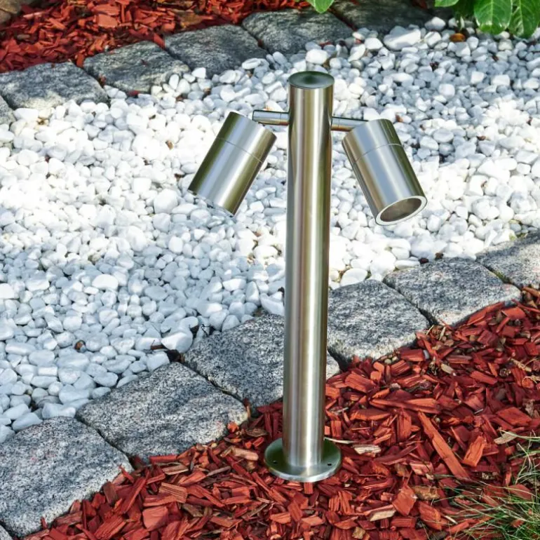 Borne lumineuse Froslev LED Chrome, 2 lumières