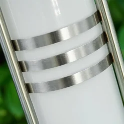Borne lumineuse Fukuoka Argenté, 1 lumière