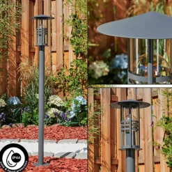 Borne lumineuse Fukuoka Anthracite, 1 lumière