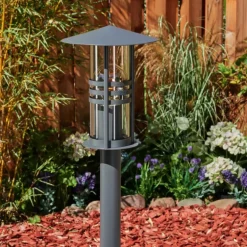Borne lumineuse Fukuoka Anthracite, 1 lumière