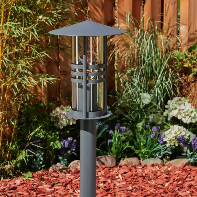 Borne lumineuse Fukuoka Anthracite, 1 lumière
