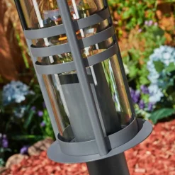 Borne lumineuse Fukuoka Anthracite, 1 lumière