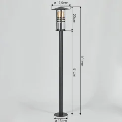 Borne lumineuse Fukuoka Anthracite, 1 lumière