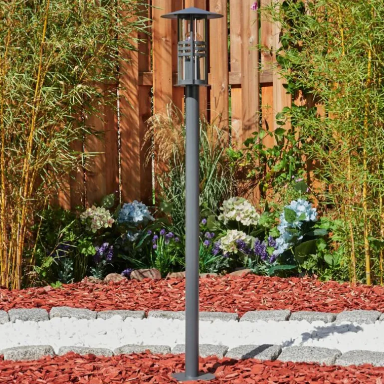 Borne lumineuse Fukuoka Anthracite, 1 lumière