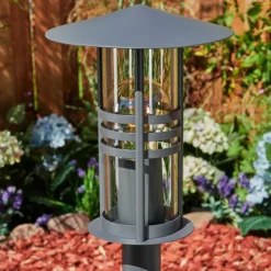 Borne lumineuse Fukuoka Anthracite, 1 lumière