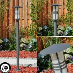 Borne lumineuse Fukuoka Anthracite, 1 lumière
