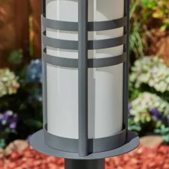 Borne lumineuse Fukuoka Anthracite, 1 lumière
