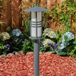 Borne lumineuse Fukuoka Anthracite, 1 lumière