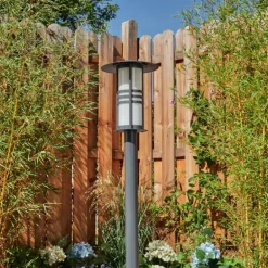 Borne lumineuse Fukuoka Anthracite, 1 lumière