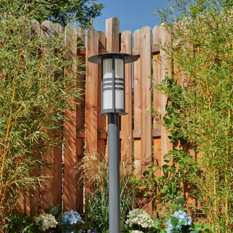 Borne lumineuse Fukuoka Anthracite, 1 lumière