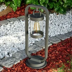 Borne lumineuse Fulham Anthracite, 1 lumière