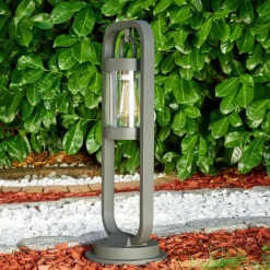 Borne lumineuse Fulham Anthracite, 1 lumière