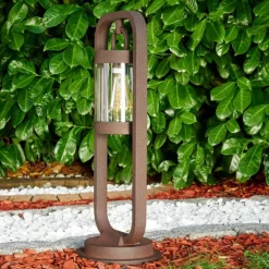 Borne lumineuse Fulham Rouille, 1 lumière