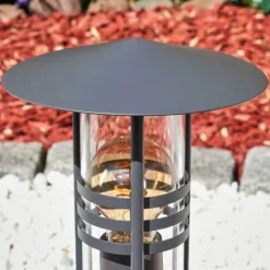 Borne lumineuse Fushun Anthracite, 1 lumière