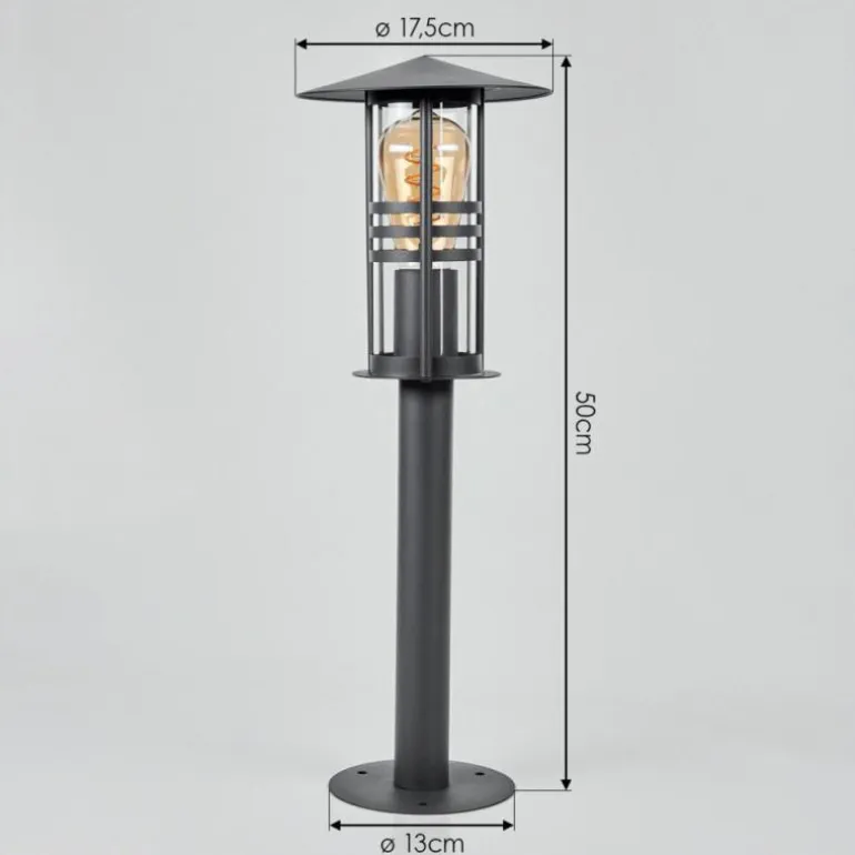 Borne lumineuse Fushun Anthracite, 1 lumière