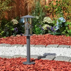 Borne lumineuse Fushun Anthracite, 1 lumière