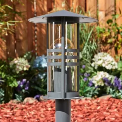 Borne lumineuse Fushun Anthracite, 1 lumière