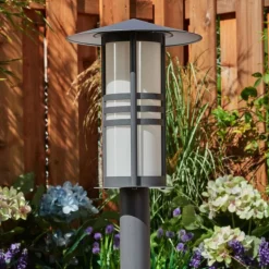 Borne lumineuse Fushun Anthracite, 1 lumière