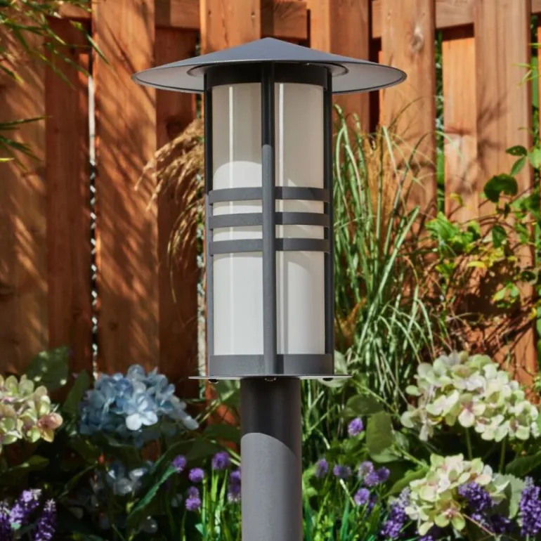 Borne lumineuse Fushun Anthracite, 1 lumière