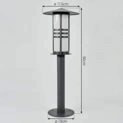 Borne lumineuse Fushun Anthracite, 1 lumière