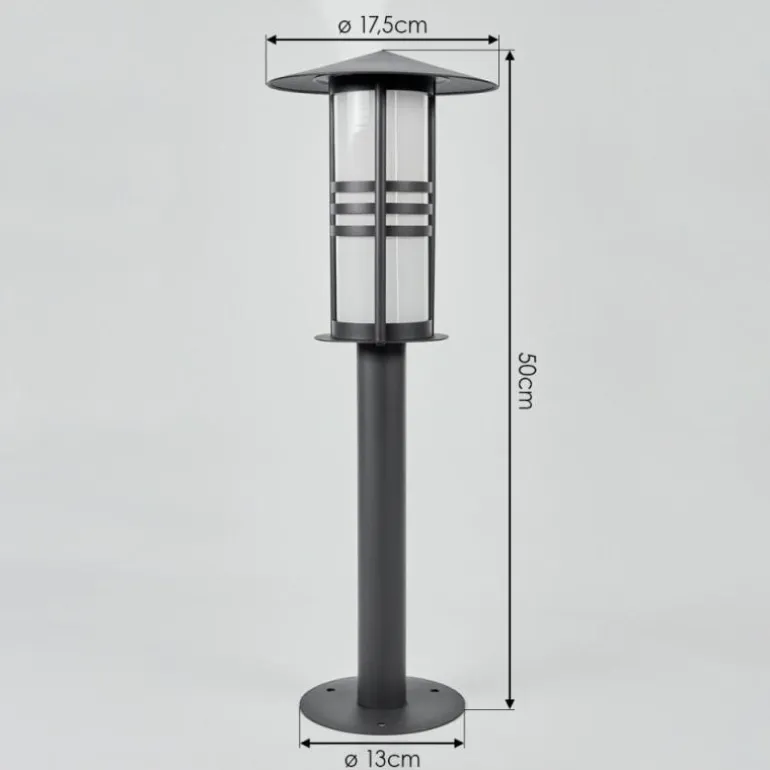 Borne lumineuse Fushun Anthracite, 1 lumière