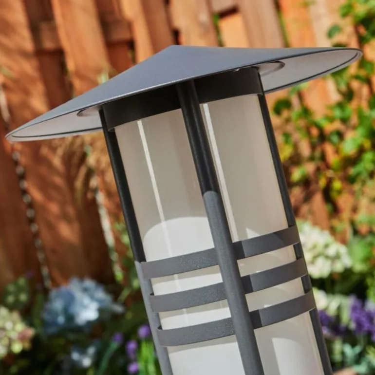 Borne lumineuse Fushun Anthracite, 1 lumière