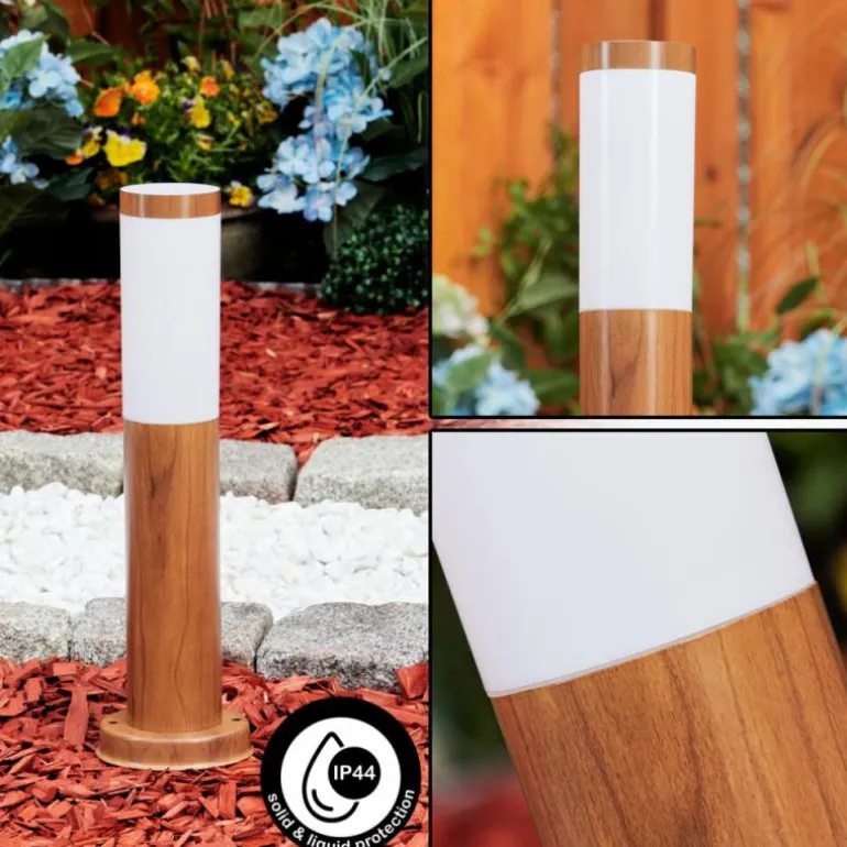 Borne lumineuse Gabarone Brun, Couleur bois, 1 lumière