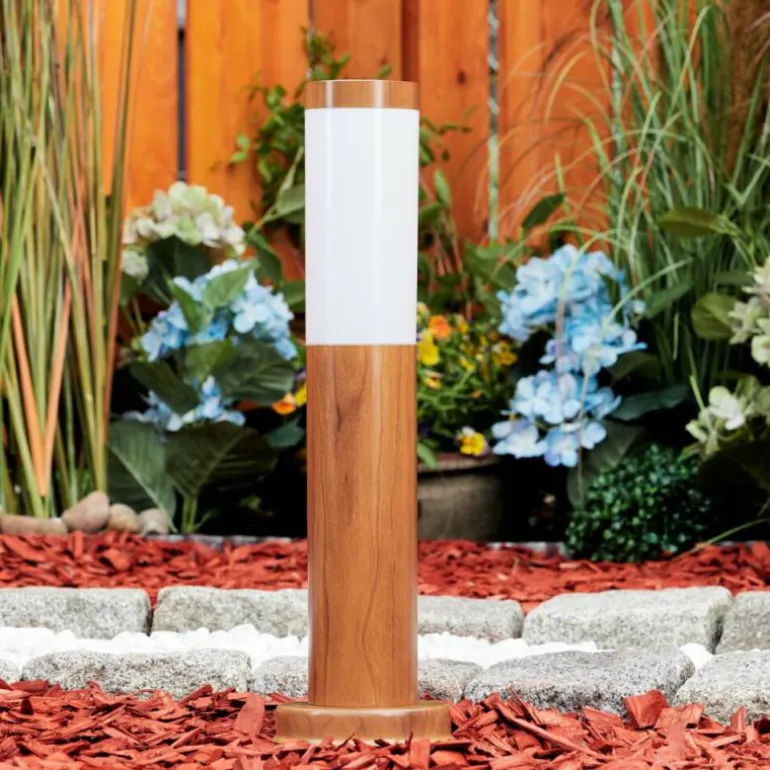 Borne lumineuse Gabarone Brun, Couleur bois, 1 lumière