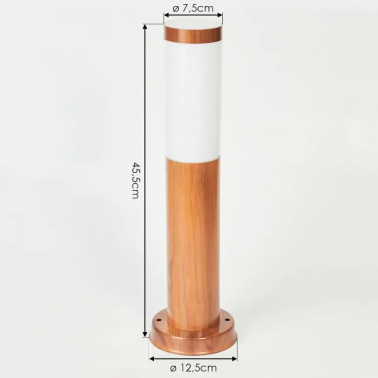 Borne lumineuse Gabarone Brun, Couleur bois, 1 lumière